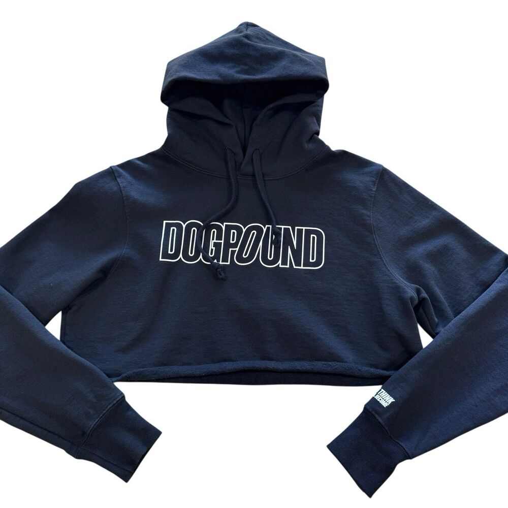 DogPound New York City Gym Welcome To Smash City Black Pullover Cropped Hoodie S